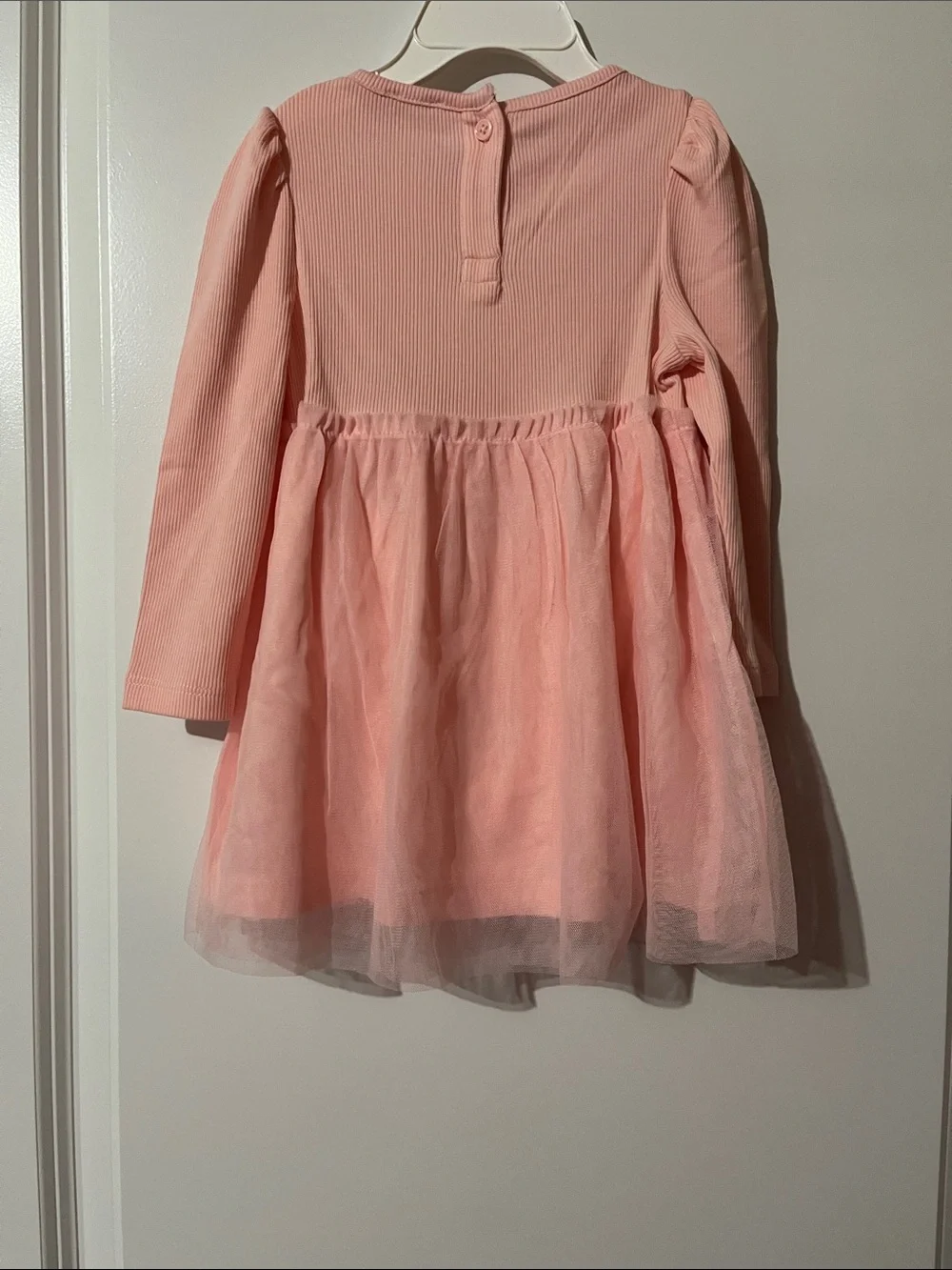 Crewcuts Blush Pink Long-Sleeve Tulle Dress